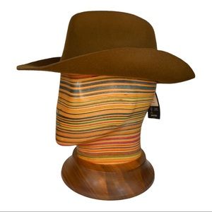 BRIXTON duke cowboy coffee color hat NWT sz M